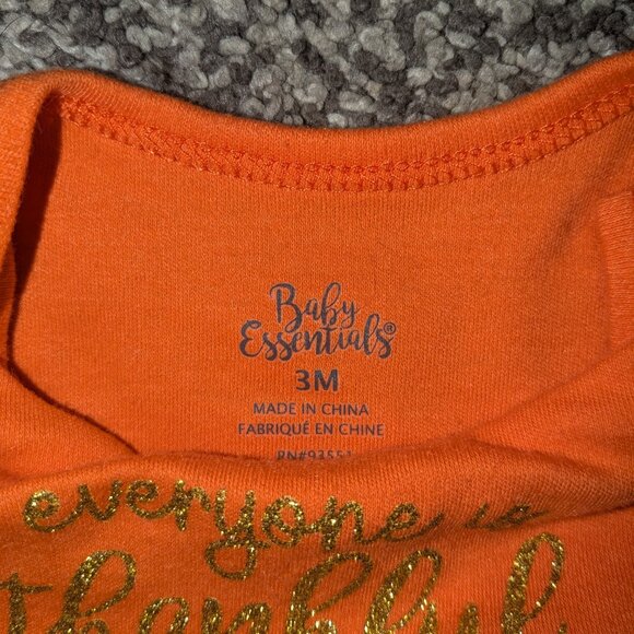 Baby Essentials Girls Thanksgiving Onesie w/ Tutu, 0-3m - Picture 2 of 2